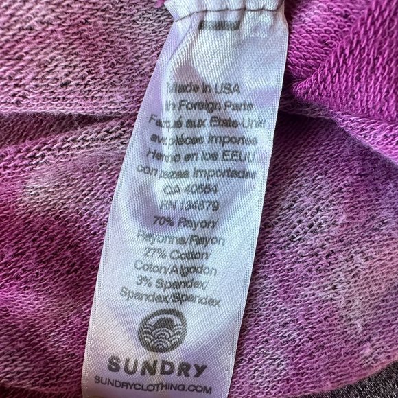 Sundry by EVEREVE Purple Tie-Dye Dress - Picture 7 of 7